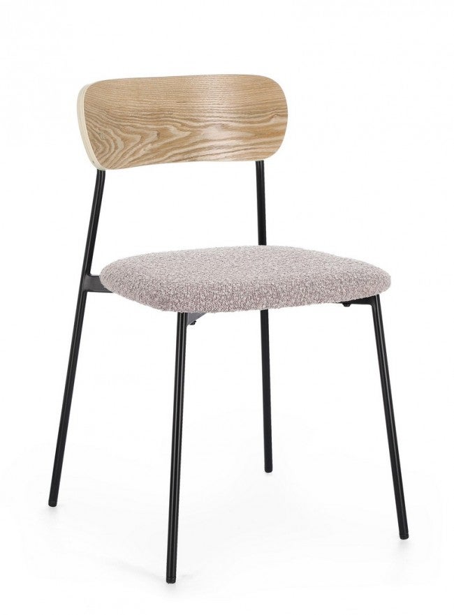 Krzesło do jadalni z włókna syntetycznego, szare