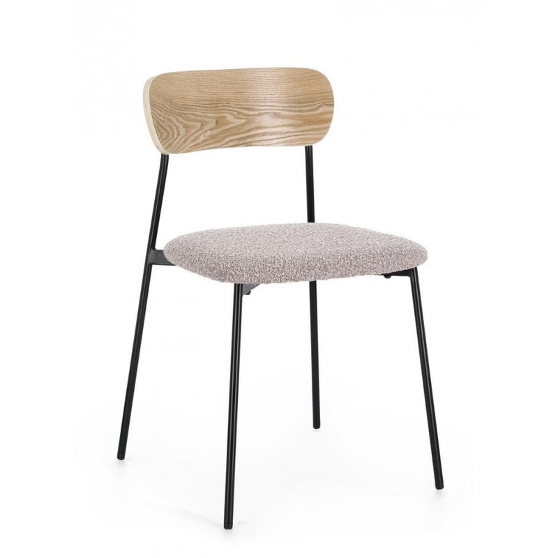 Krzesło do jadalni z włókna syntetycznego, szare