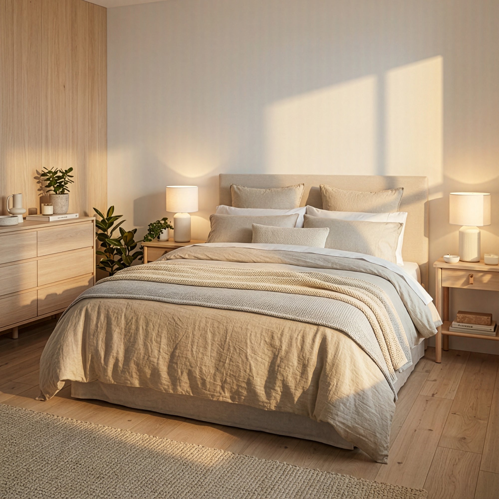 Lampe de table INO en céramique avec abat-jour tissu, blanc, câble interrupteur, IP20, Ø220x375mm, douille E27 max. 10W, sans ampoule - Briloner - 7