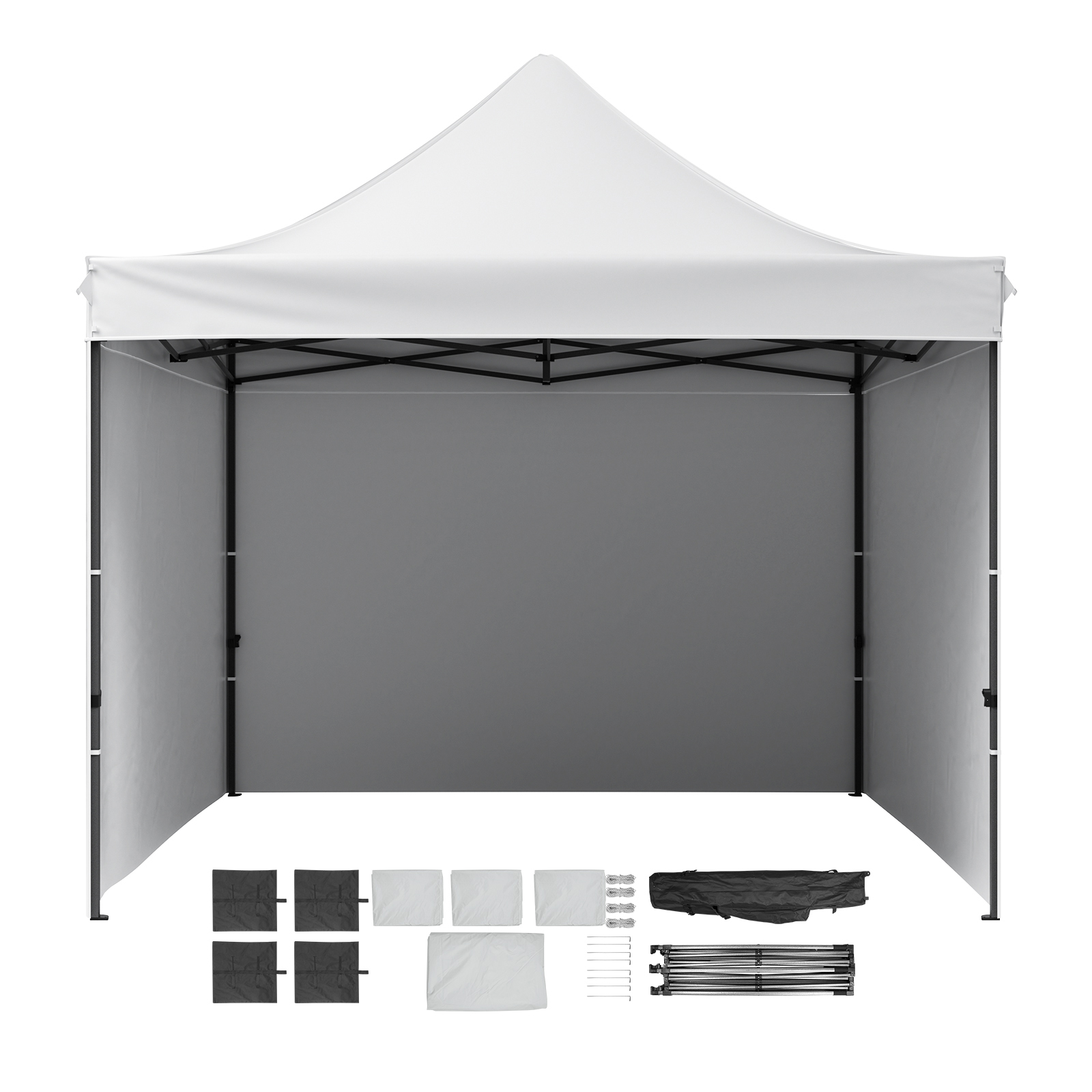 Tendalino pop-up,gazebo portatile SucceBuy 10x10ft con borsa con ruote,pareti laterali rimovibili,resistente ai raggi UV e impermeabile - 3