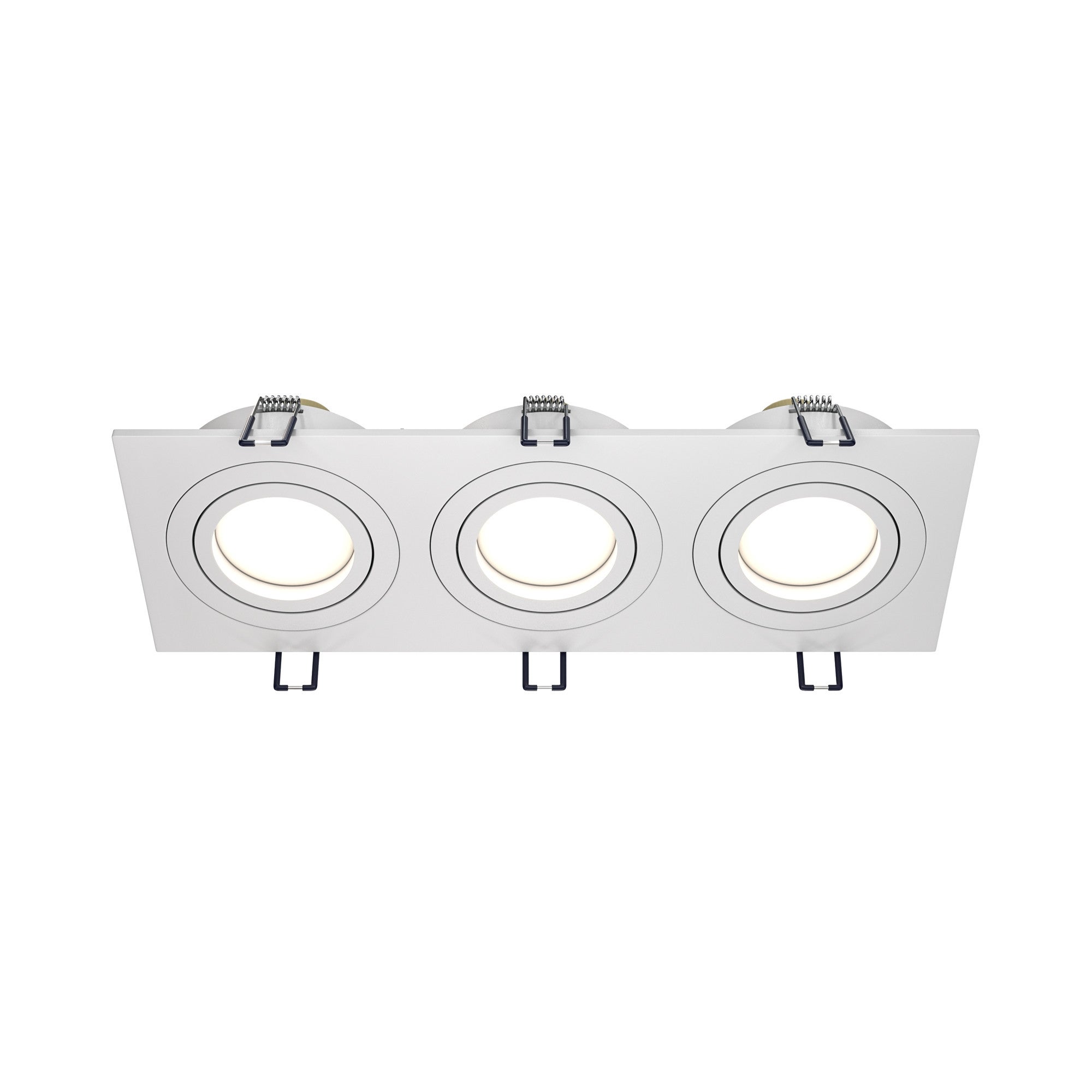 Oprawa sufitowa wpuszczana podtynkowa Atom biała 3xGU10x50W prostokątna IP20 wym: 2,5 x 9,2 x 25,6 cm aluminium Maytoni