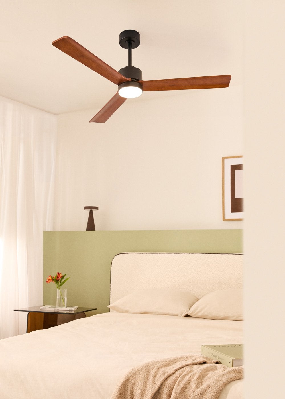 CREATE - WIND MODERN - Cichy wentylator sufitowy 40W z oświetleniem LED dostępny w różnych rozmiarach -