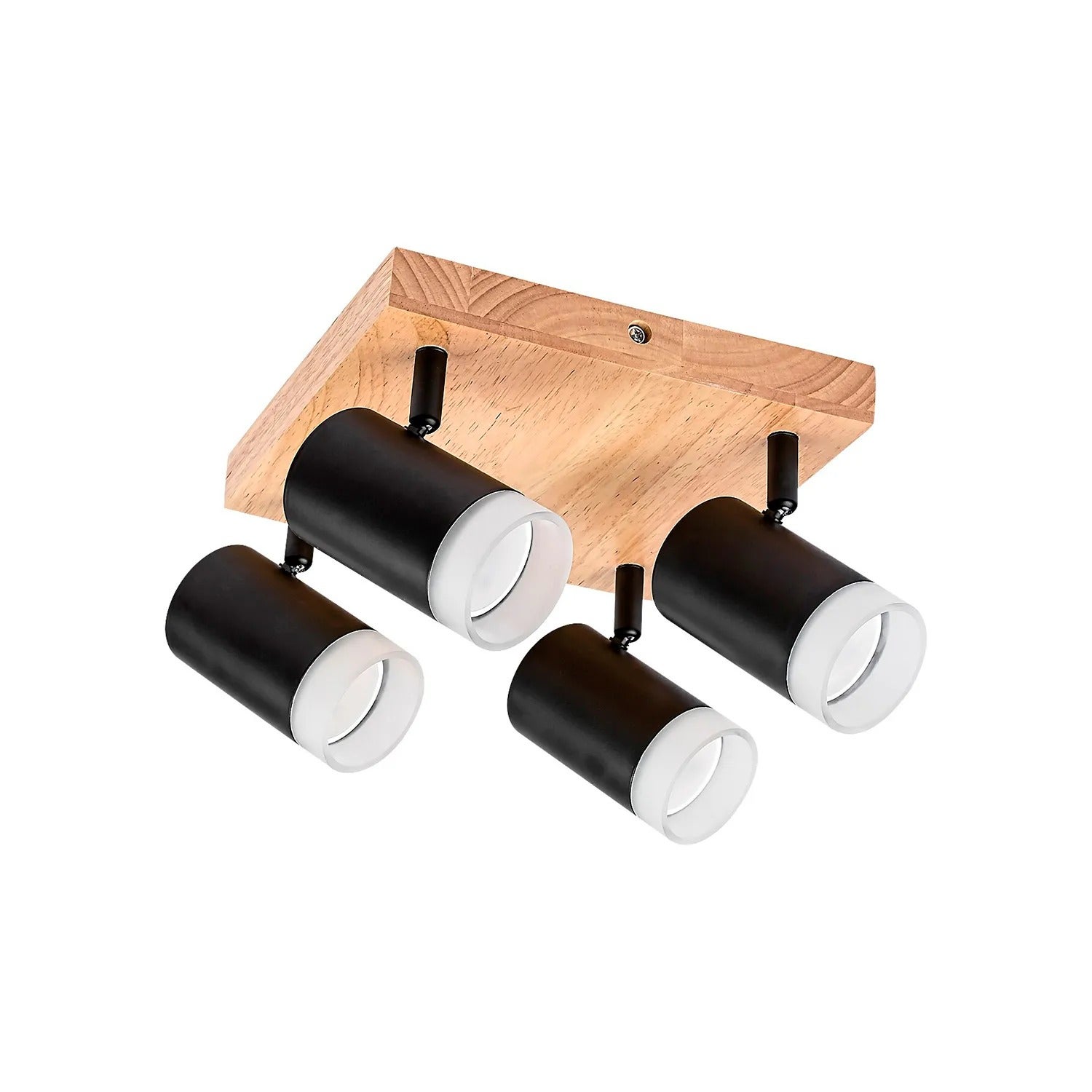 Reflektor sufitowy Spot Toras dąb-czarny 4xGU10x10W wym: 16 x 6 x 6 cm IP20 Rabalux