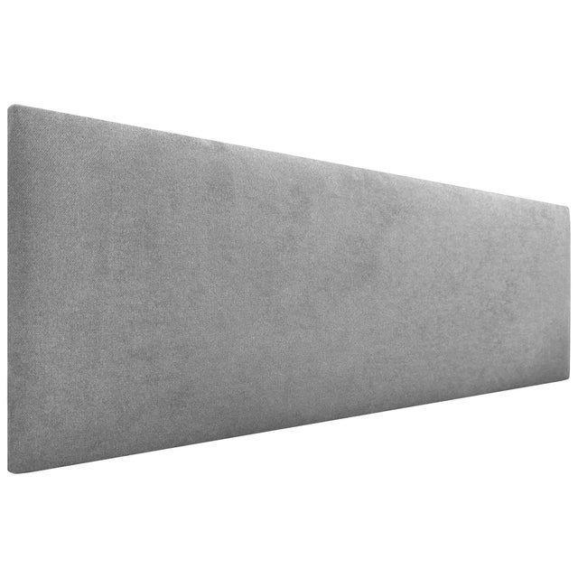 DHOME Cabecero de Tela AQUALINE Liso cabeceros Cabezal tapizado Cama Lujo (Tela Gris, 135cm (Camas 120/135/140))