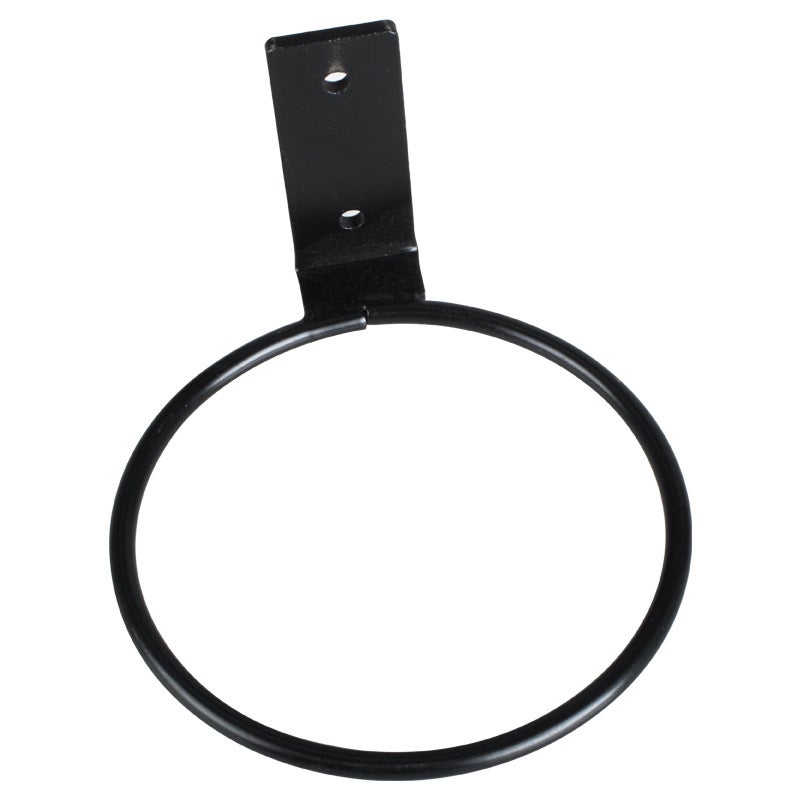 Żelazny uchwyt ścienny do doniczki, średnica 20 cm, nieskładany, czarny, odpowiedni na balkon, do ogrodu lub domu, 1 sztuka