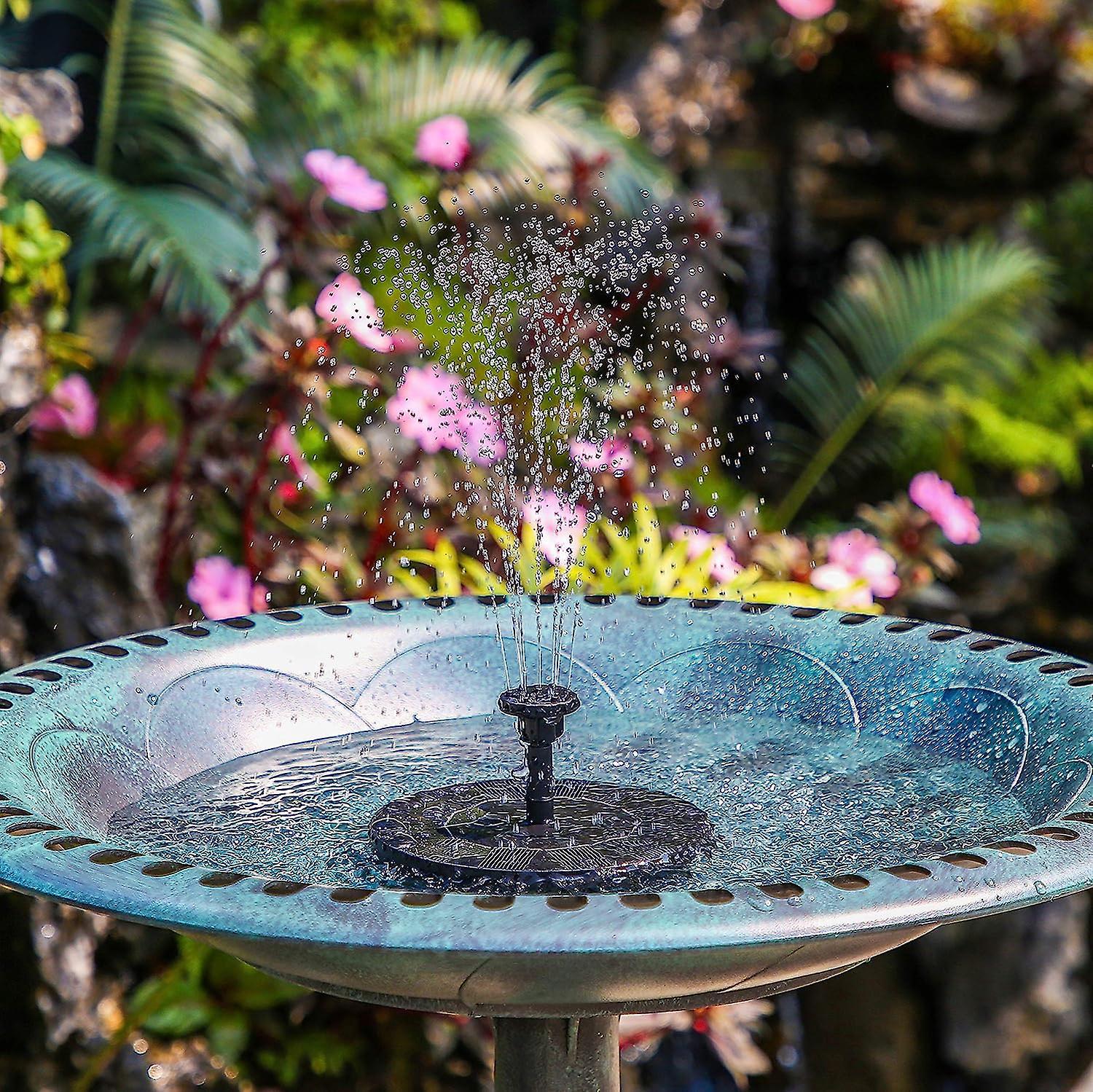 Fontaine solaire flottante de 1,2 W pour bassin à poissons, petite fontaine d'extérieur à jet d'eau, fontaine miniature à oxygénation haute - 4