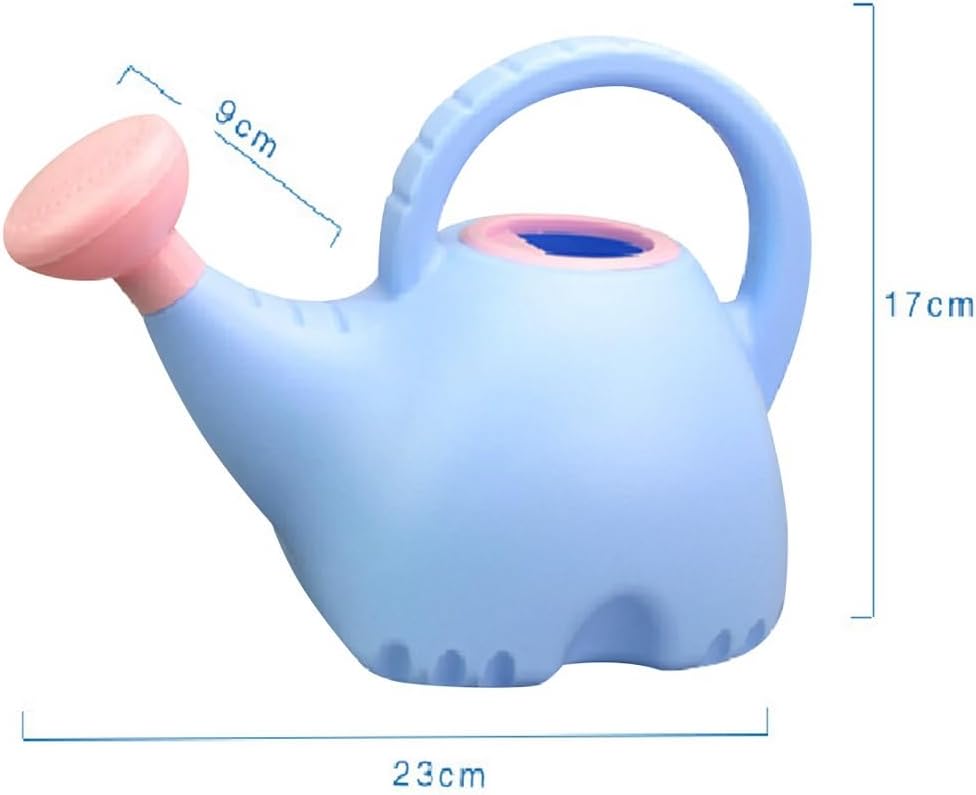 Arrosoir en plastique mignon pour intérieur et extérieur, arrosoir jouet pour enfants avec pommeau de douche éléphant réutilisable - 2