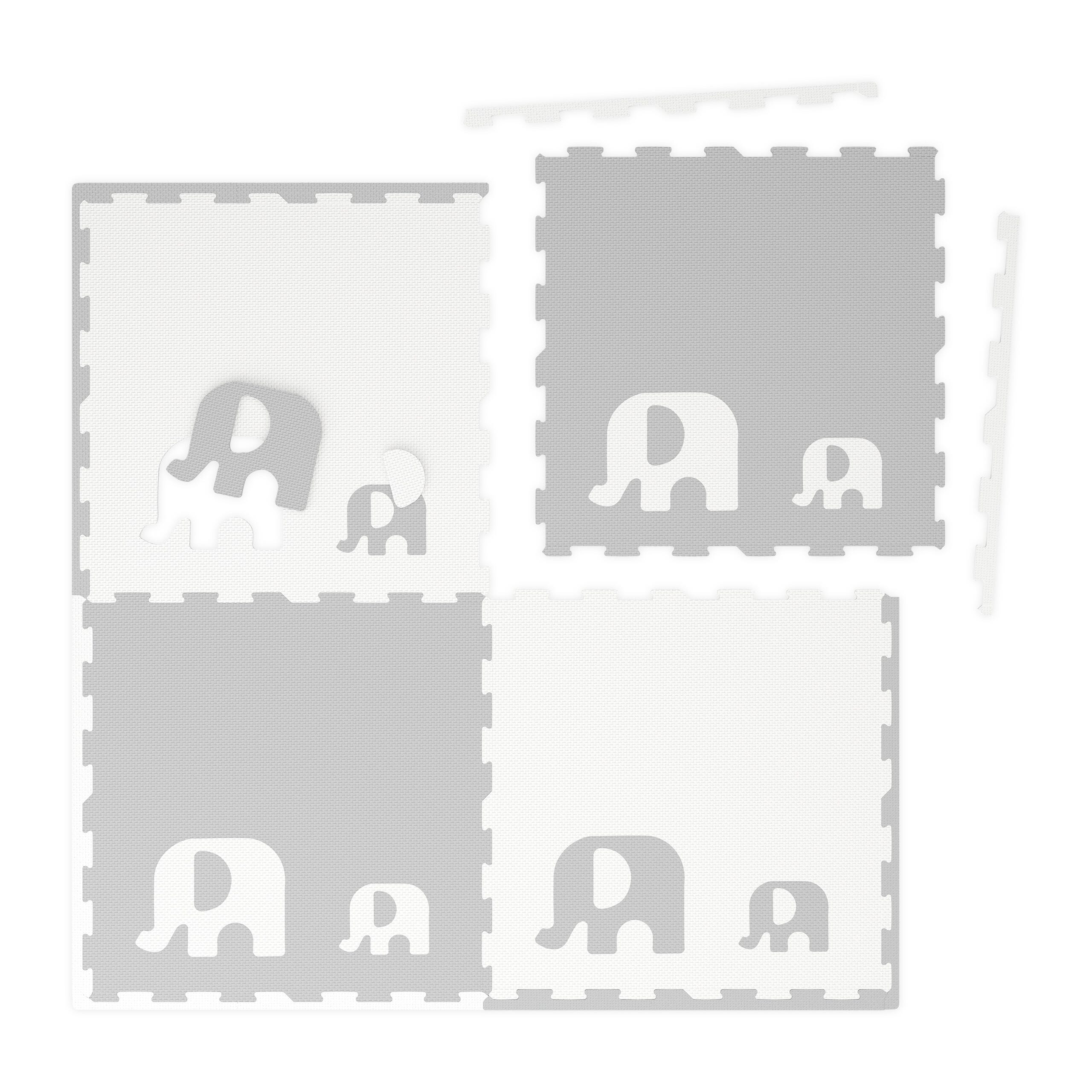 Tapis Puzzle Bébé Enfants MENGDA - Animaux - Blanc Gris - 25 Dalles(90 * 90 * 1cm Tapis Puzzle Bébé Enfants MENGDA - Animaux - Blanc Gris - 25 Dalles(90 * 90 * 1cm