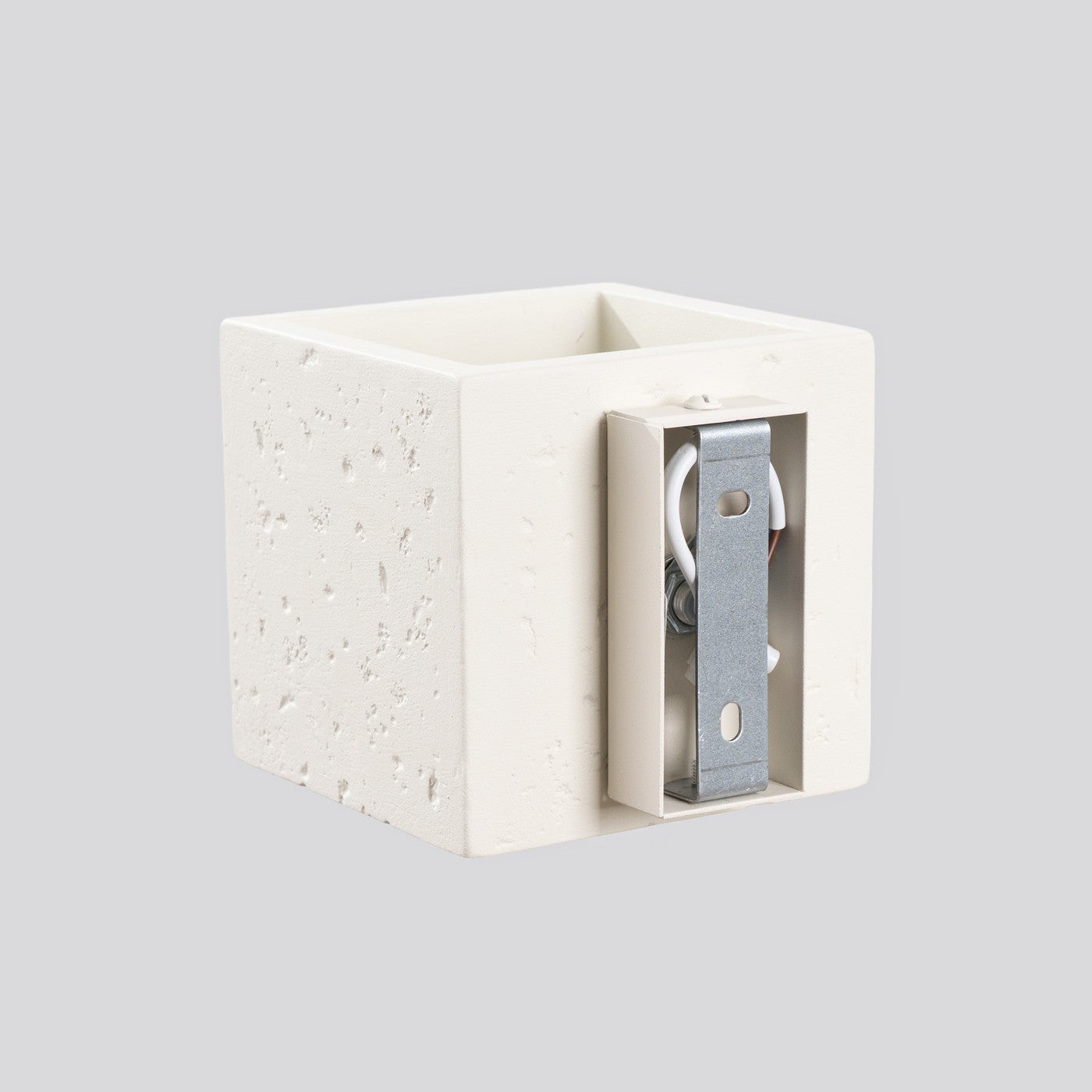 Kinkiet ścienny betonowy QUAD beżowy 1xG9x15W beton architektoniczny wym:10x10x12cm IP20 Sollux Lighting - 7