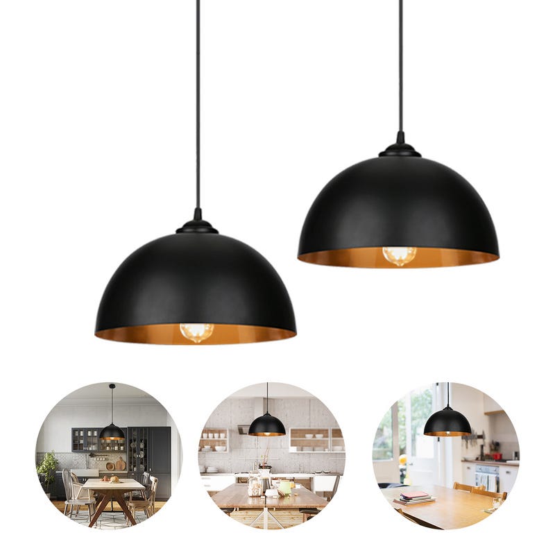 Lot De 2 Lustre Suspension Abat jour Industrielle R tro Lustre Abat lot-de-2-lustre-suspension-abat-jour-industrielle-r-tro-lustre-abat