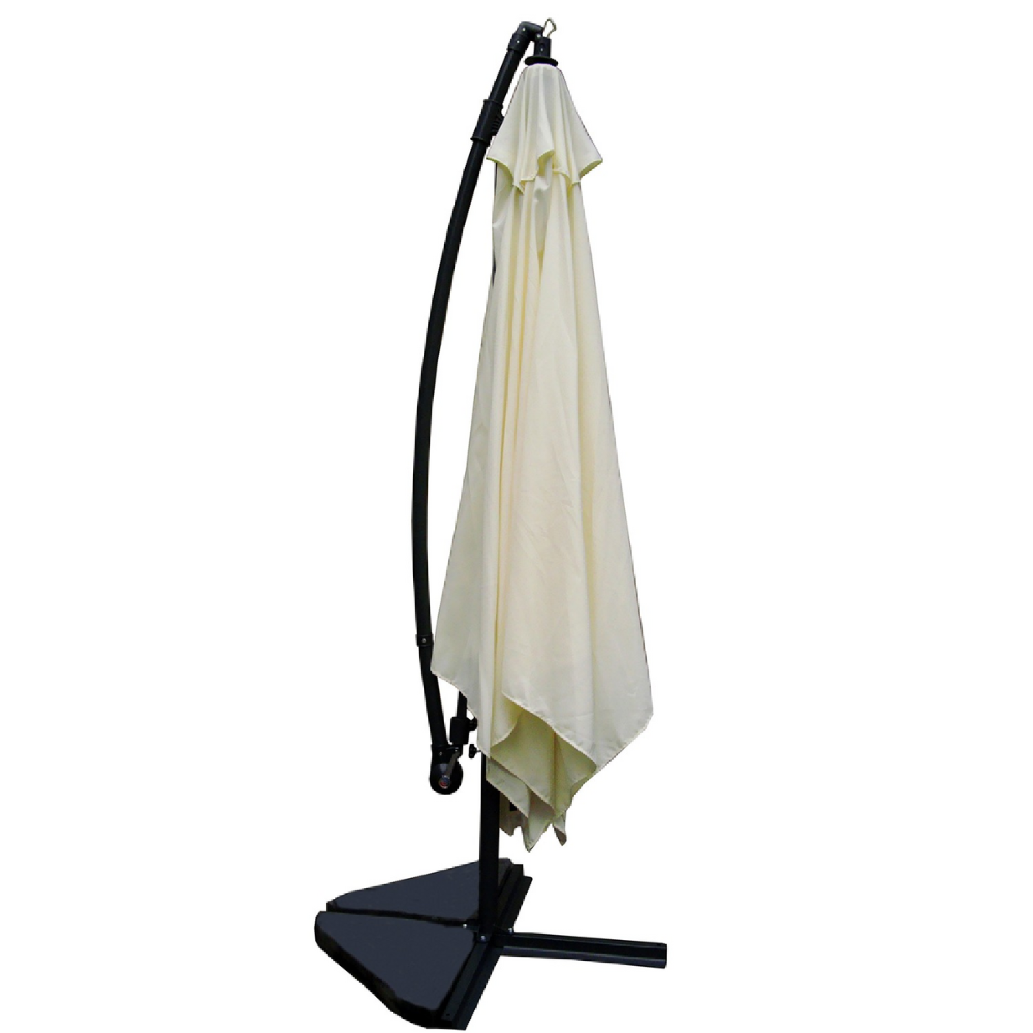 Parasol ecru déporté carré 3 x 3 m SOLENZARA - 5