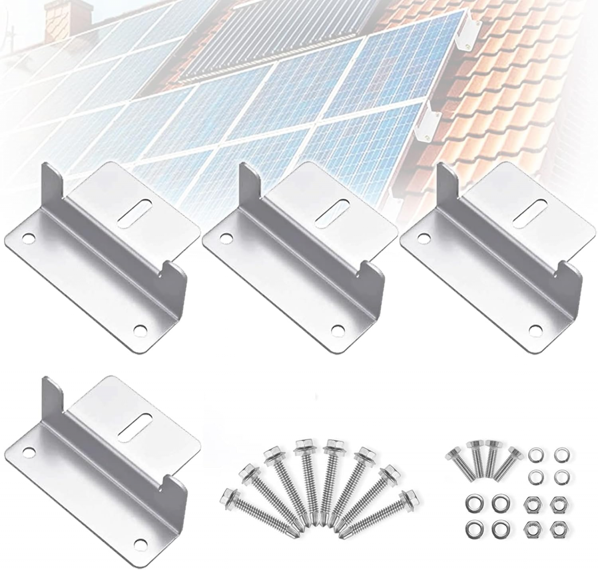 Support de panneau solaire - Support en Z avec vis - pour camping-cars ...