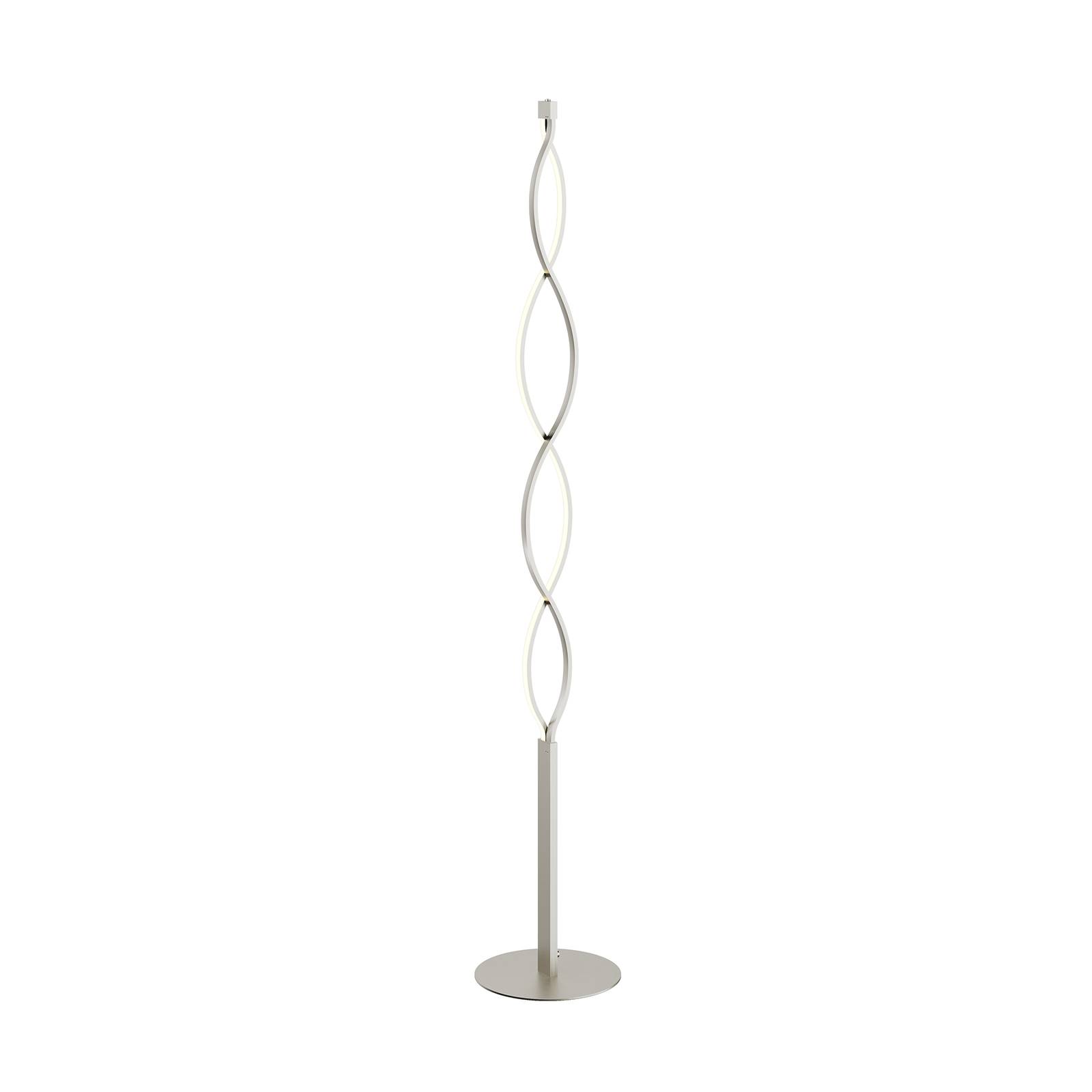 Lámpara De Pie LED 'Jabbo' Lindby - Color Gris, Moderna | 163 Cm Alto, 6 W