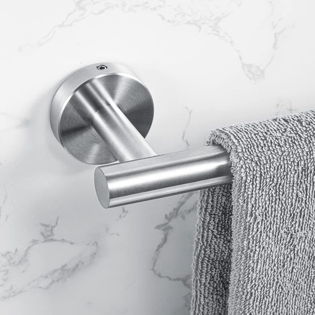 Porta asciugamani da bagno doppio, 40 cm, porta asciugamani da parete adesivo nero, porta asciugamani da bagno senza foratura | Leroy Merlin Porta asciugamani da bagno doppio, 40 cm, porta asciugamani da parete adesivo nero, porta asciugamani da bagno senza foratura | Leroy Merlin