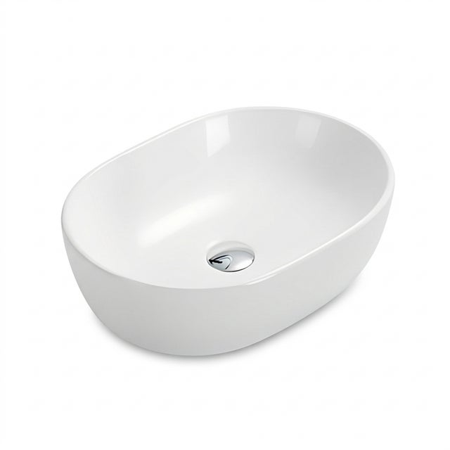 Umywalka nablatowa Corciano Aqualis One Lśniąca Biel 49x35x14 cm