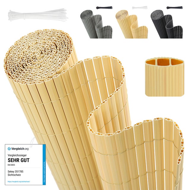 Copri Ringhiera Balcone 60x800cm - Telo Poliestere Impermeabile Opaco - Foto 3