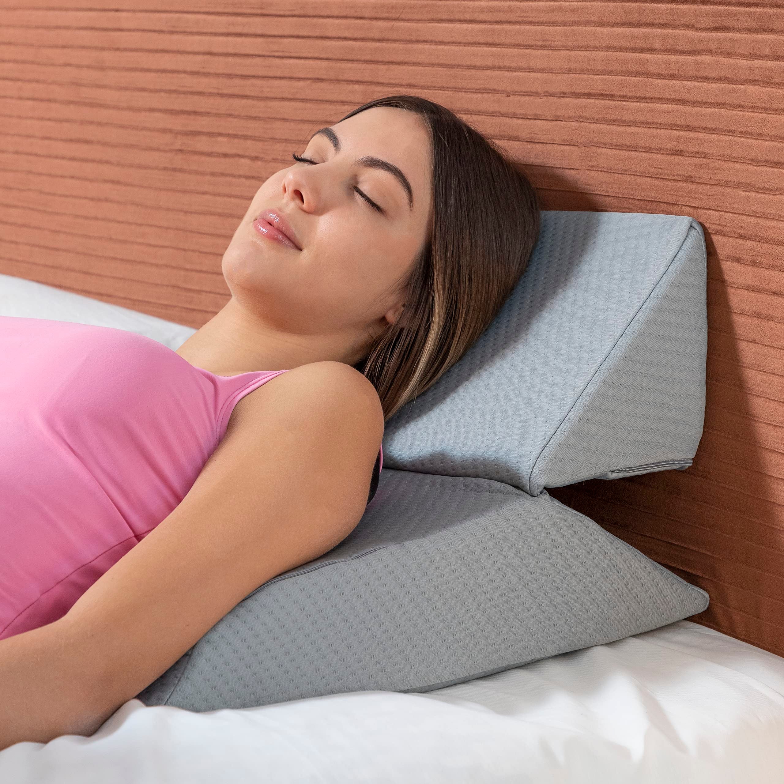 Almohada Triangular Multiposición de Doble de Cuña Threllow InnovaGoods - 6