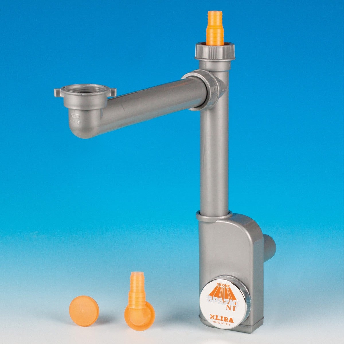 Siphon gain de place inspectable pour sortie évier 1 bac Ø40 gris LIRA ...