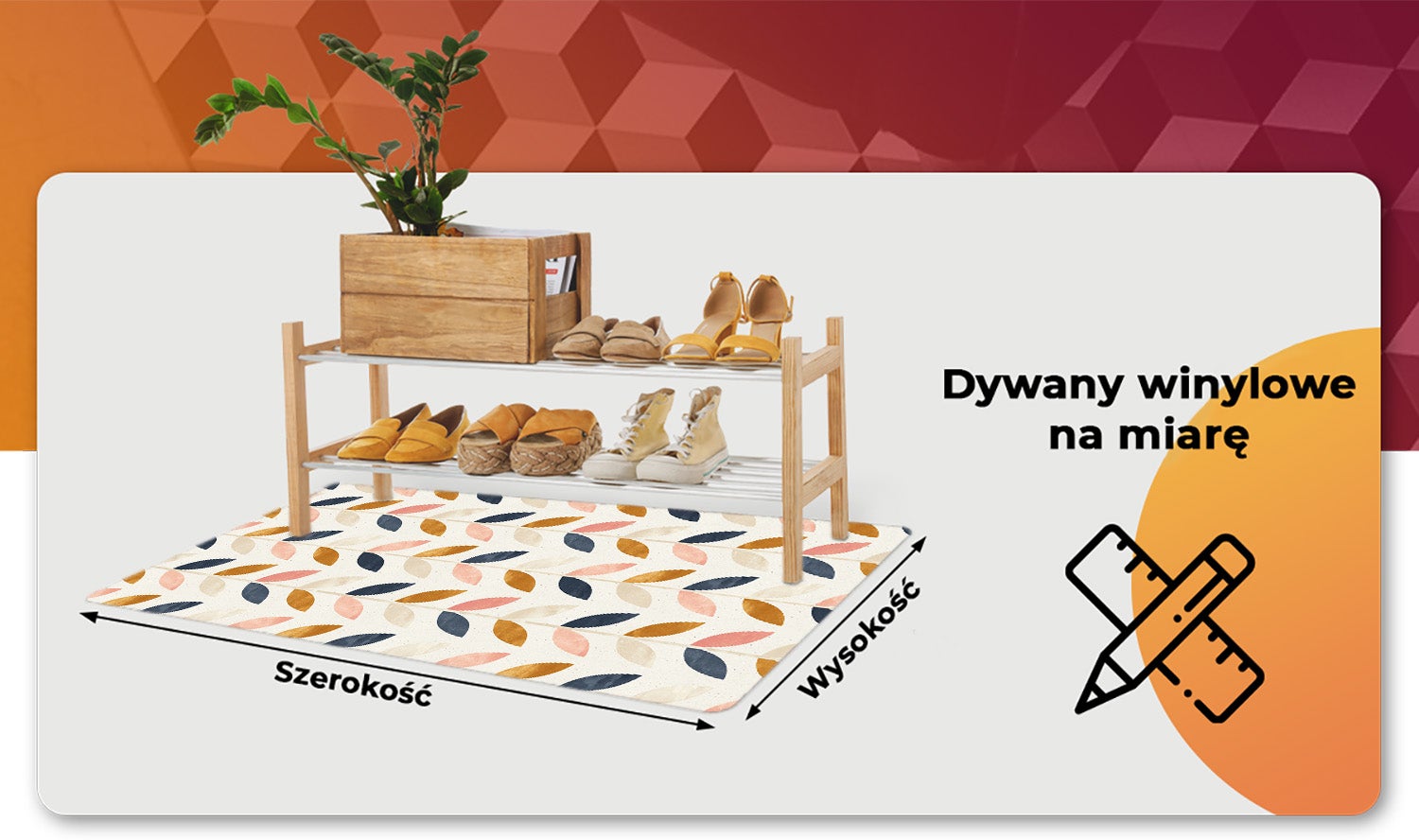Chodnik PCV drobne listki, mata winylowa do wnętrz botaniczny motyw 150x225 cm – Tulup - 5