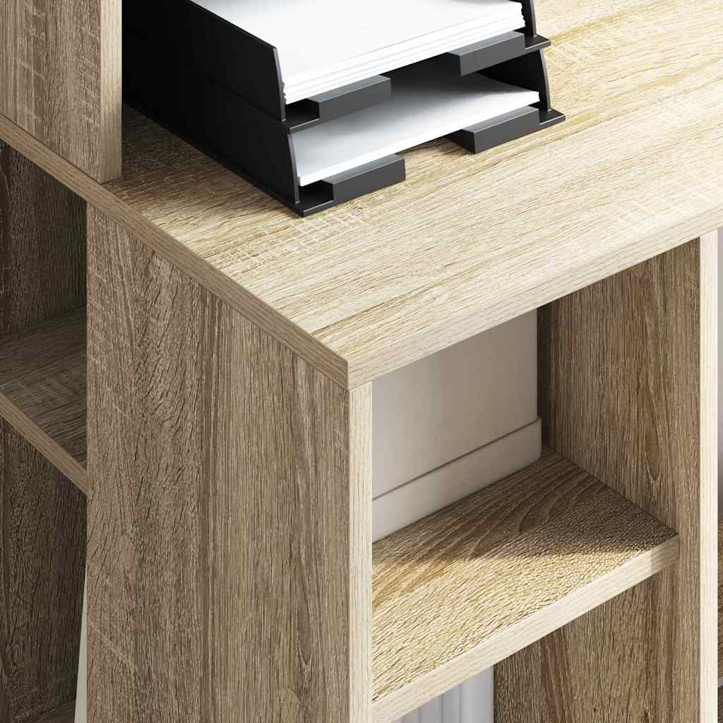 Bureau en panneau de bois, couleur chêne, 90 × 48 × 101,5 cm | Leroy Merlin