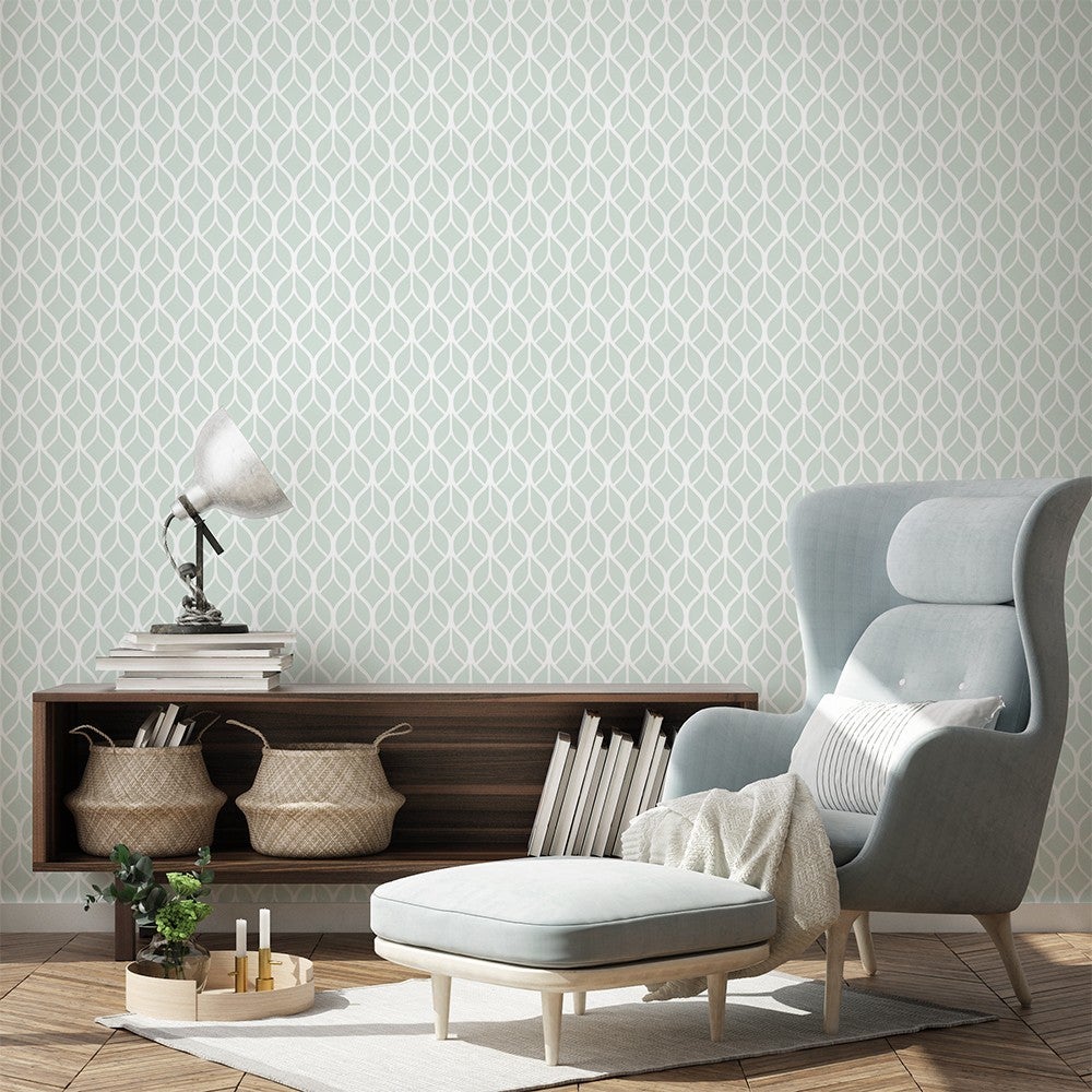 Papel pintado autoadhesivo con tintas eco, y libre de pvc, rollo de 129 x 260 cm simetria