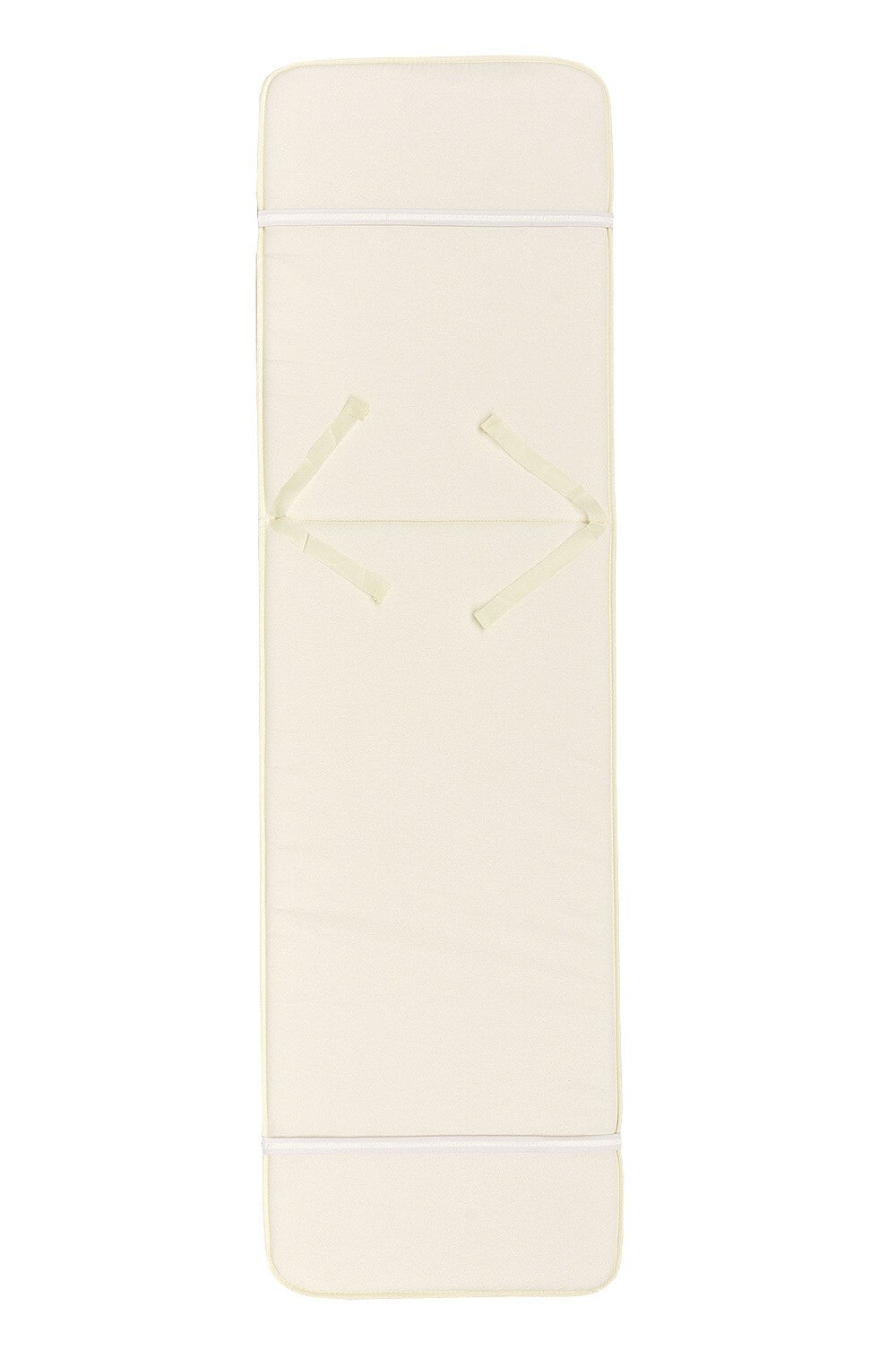 Coussin de Chaise Jardin Housse de Fauteuil Chaise Longue Pliant Doux Écru - 5