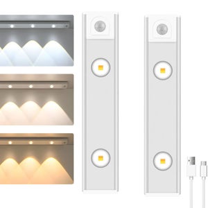 Luce LED Con Sensore Movimento - Plafoniera A Batteria Per Armadi, Corridoi E Scale, 6000K Bianco Freddo