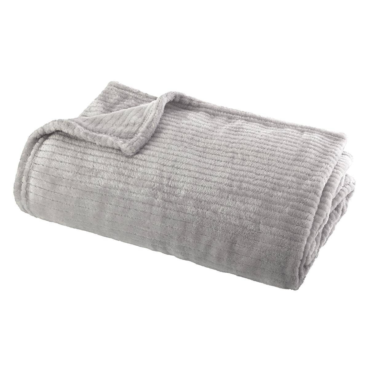 Atmosphera - manta andrew - franela 125x150 - gris claro