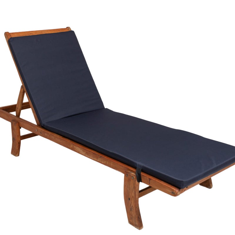 Poduszka ogrodowa na leżak 190x60x4 cm poduszka na leżak jaipur granatowa poduszka ogrodowa na krzesło ogrodowe