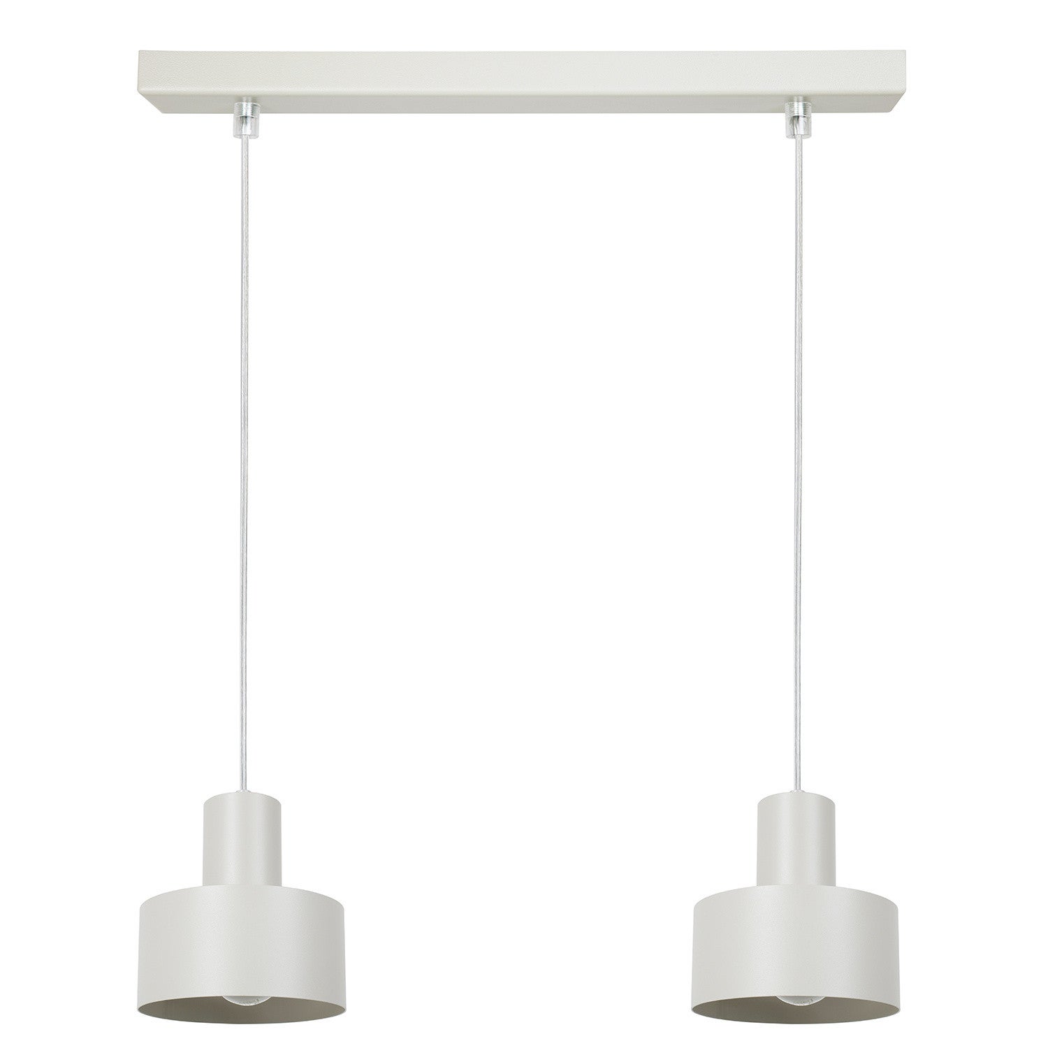 Lampa wisząca RIF jasno-szara 2 x E27 x 15W wym: 70 x 42 x 15 cm Sigma Lighting
