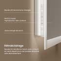 Miroir Salle De Bain Lumineux 50x60 Cm Anti-buée - 2 Couleurs Lumière (3000K /6500K), Interrupteur, Mémoire Miroir Avec Interrupteur Miroir Salle De Bain Lumineux 50x60 Cm Anti-buée - 2 Couleurs Lumière (3000K /6500K), Interrupteur, Mémoire Miroir Avec Interrupteur