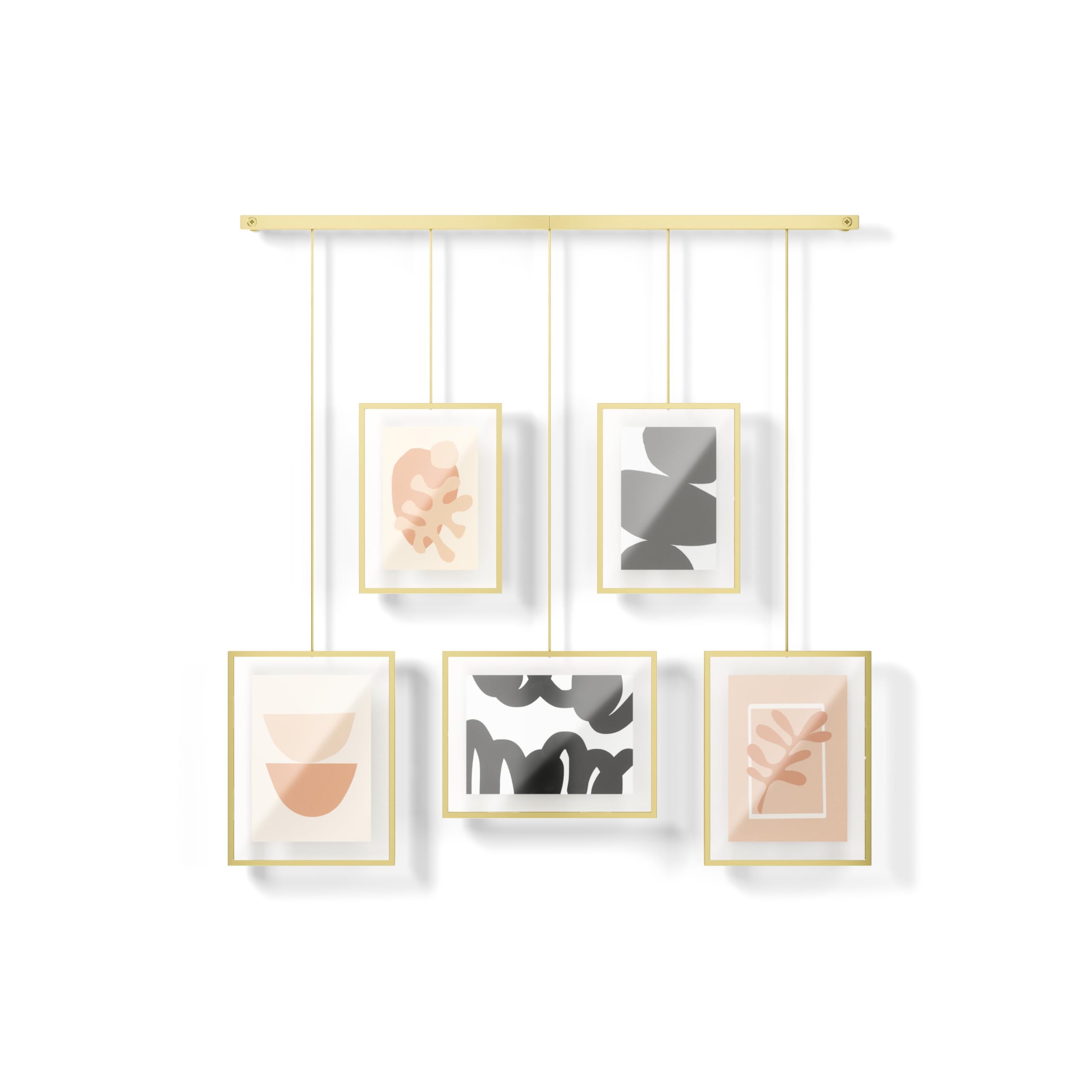 Cornice portafoto rustica in legno bianco A4 con supporto, set di 3, cornice per foto formato A4, installabile a parete o con piedistallo autoportante