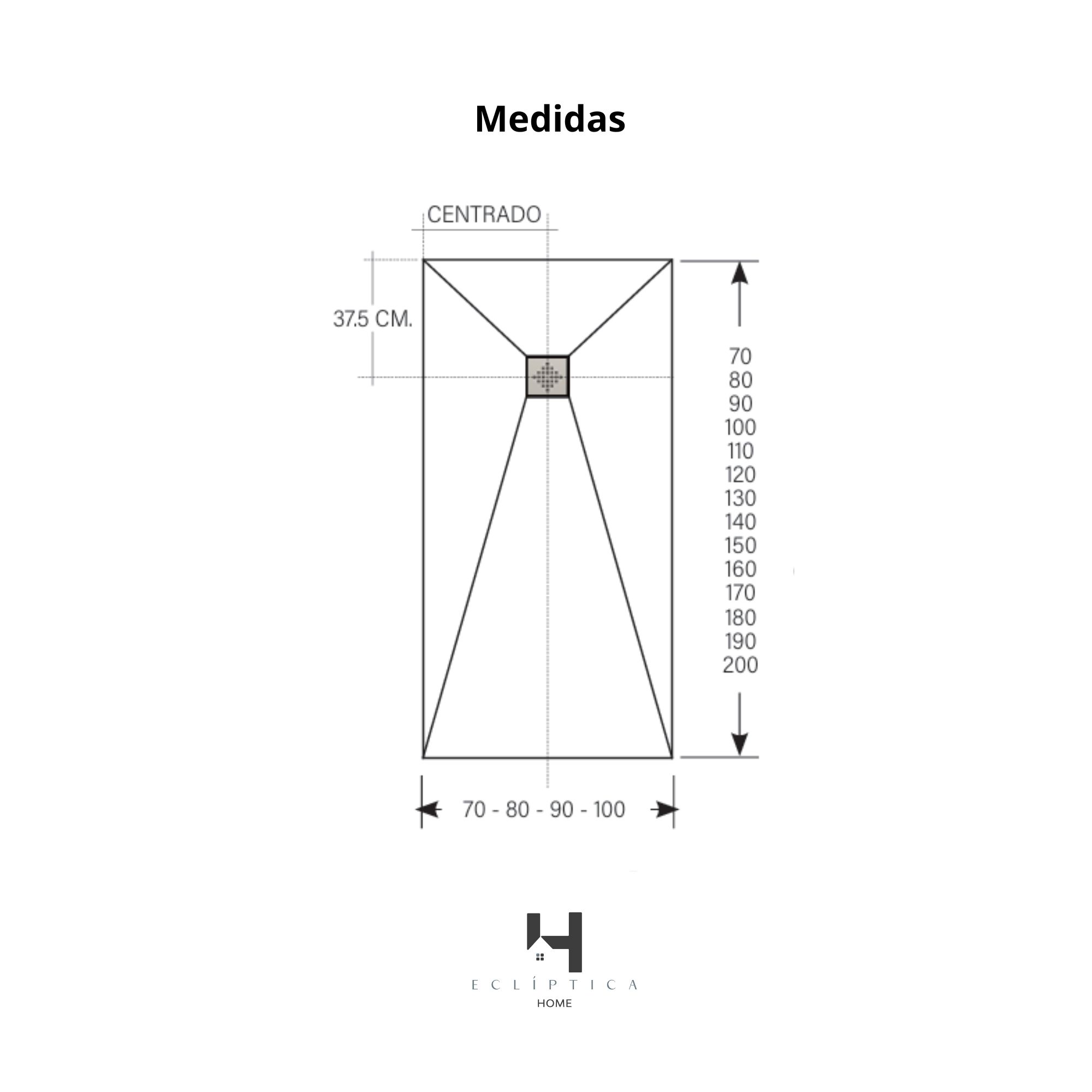 Plato de ducha 70x190 cm de resina Antideslizante C3 | Carga mineral, textura pizarra, antracita ral 7016 | Incluye válvula y rejilla - 6