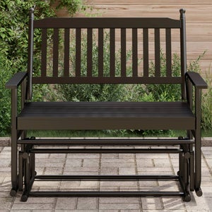 Banc Jardin 2 En 1 Bois Épicéa | Avec Coffre Rangement | 119x76x44cm | Intérieur Extérieur