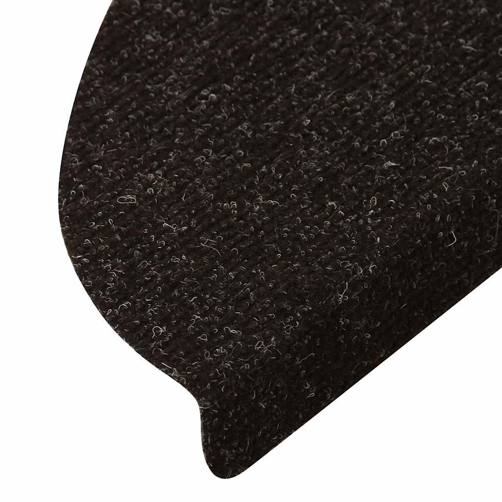 vidaXL Tapis d'escalier auto-adhésifs 30 pcs anthracite 56x17x3 cm - 7