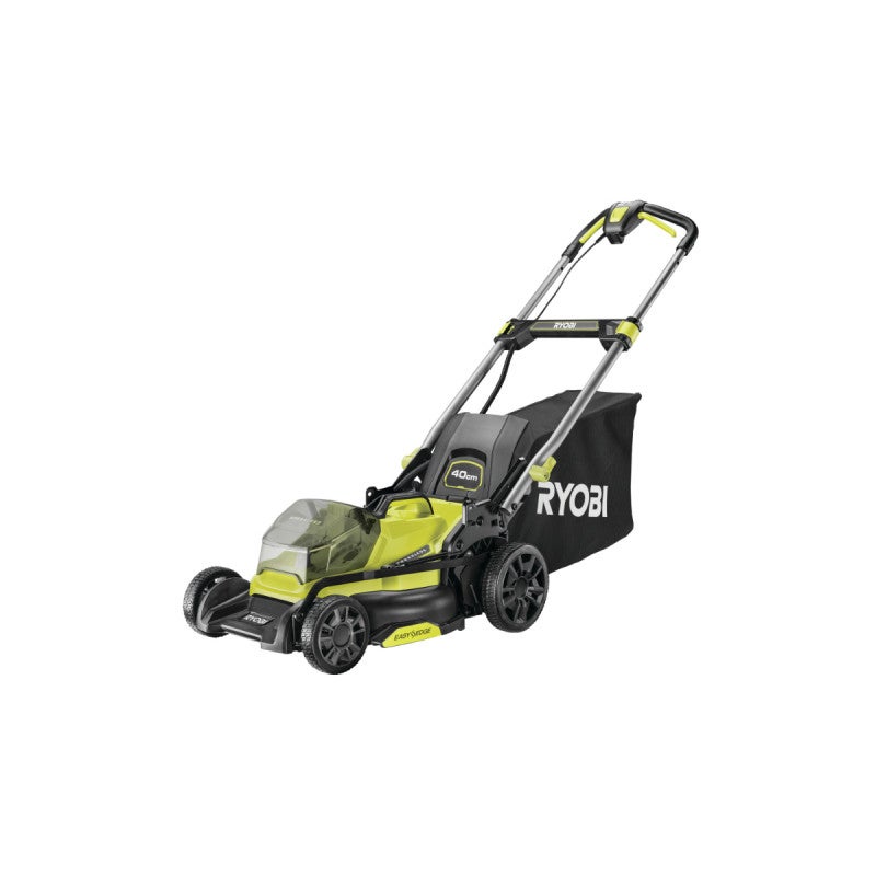 Tondeuse à Gazon Ryobi Brushless 18V - 40cm De Coupe - Jusqu'à 600m² - Avec 2 Batteries 4Ah Et Chargeur - RY18LMX40C-150