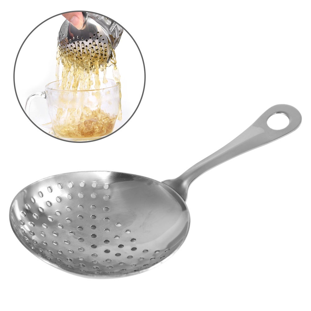 Cucchiaio Julep in acciaio inossidabile 304, colino per cocktail da bar - 9