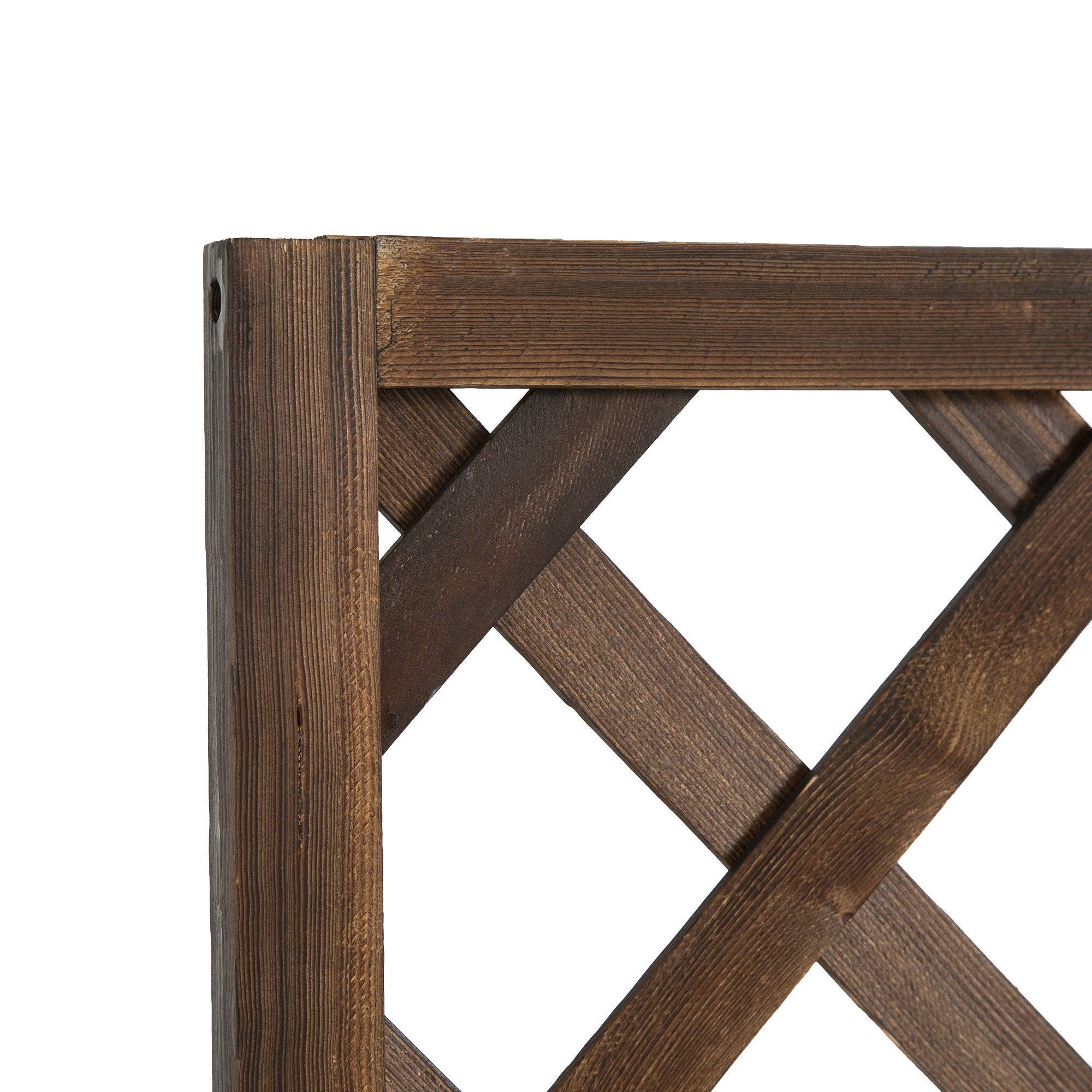 Outsunny Fioriera da Esterno con Spalliera a Griglia per Piante Rampicanti e Vaso, in Legno di Abete, 72.5x31.5x149.5 cm - 7