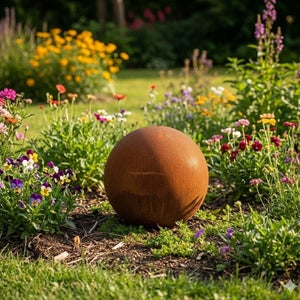 1 Ornements de jardin, Vache en métal, Silhouette rouillée, Fer forgé, Décoration extérieure pour clôture, mur, arbre, Label - Jardin