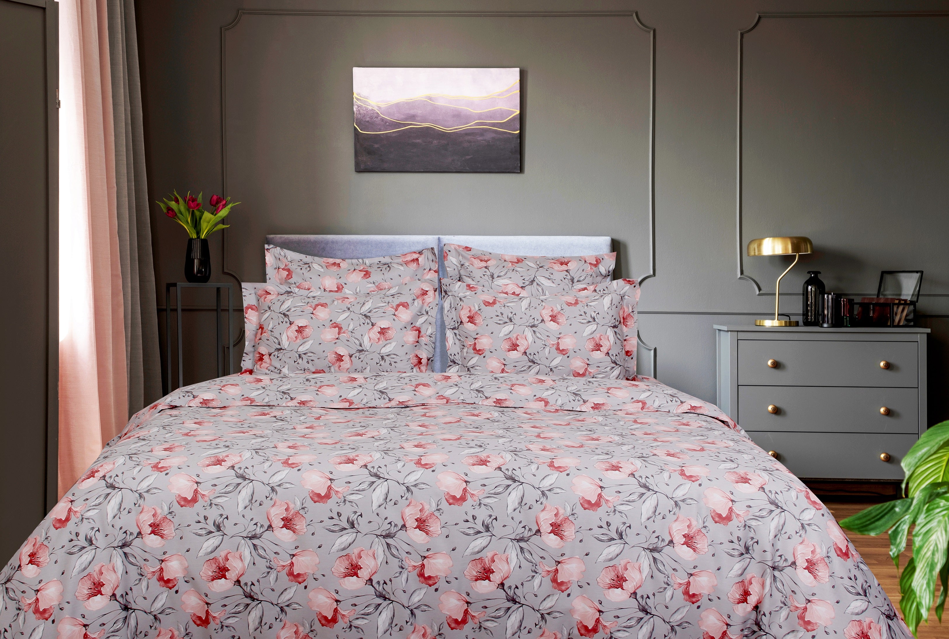 Blanc Avenue housse de couette 2 personnes 260X240 cm satin de coton