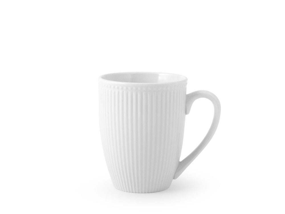 Tazza In Ceramica Con Viso Artistico E Piattino - Set Da Caffè Bianco - Lavabile In Microonde E Lavastoviglie