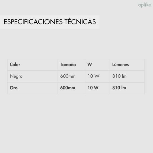 Espejo de Baño Redondo con Luz LED - Luz Blanca Fría (5700K) - Diámetro 60cm | Modelo Sidney (Dorado) - 6