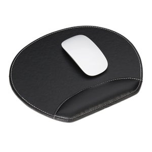 Coussin De Bureau Avec Tapis De Souris Intégré – Similicuir – 60x35cm – Résistant Chaleur Et Taches – Design Scandinave