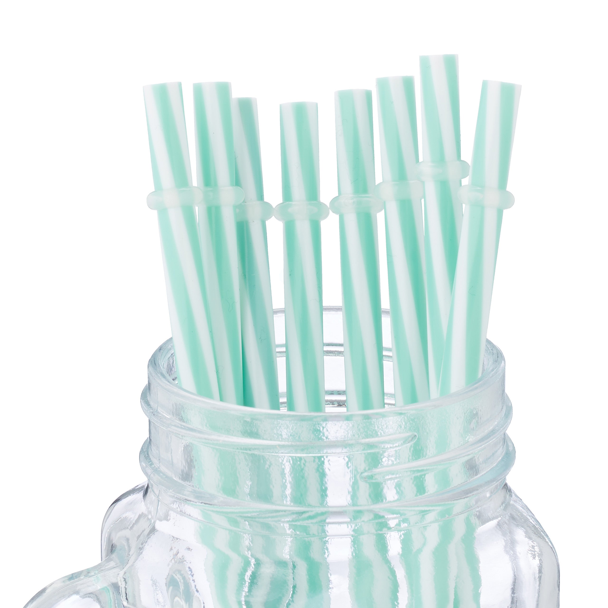 Relaxdays Set 8 Tazze, con Coperchio e Cannuccia, Design Cactus, Tè Freddo, Bevande, Limonate, Party, 500 ml, Colorato - 7