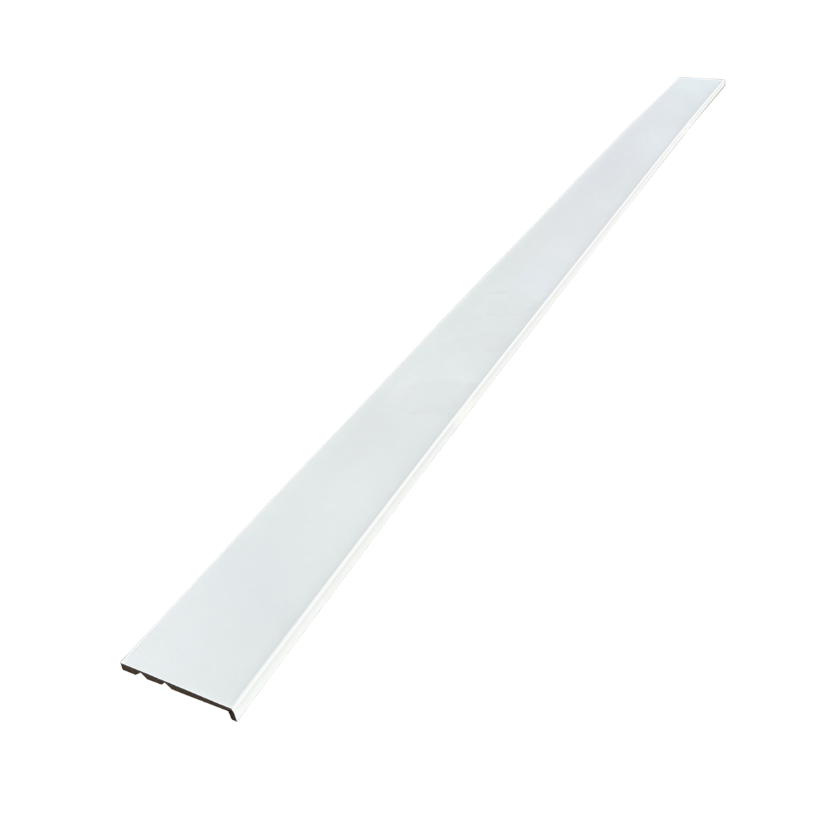 Lote de 6 cubrezócalos de MDF revestido blanco, L. 2,40 m x An. 13,1 cm x Esp. 22 mm - 5