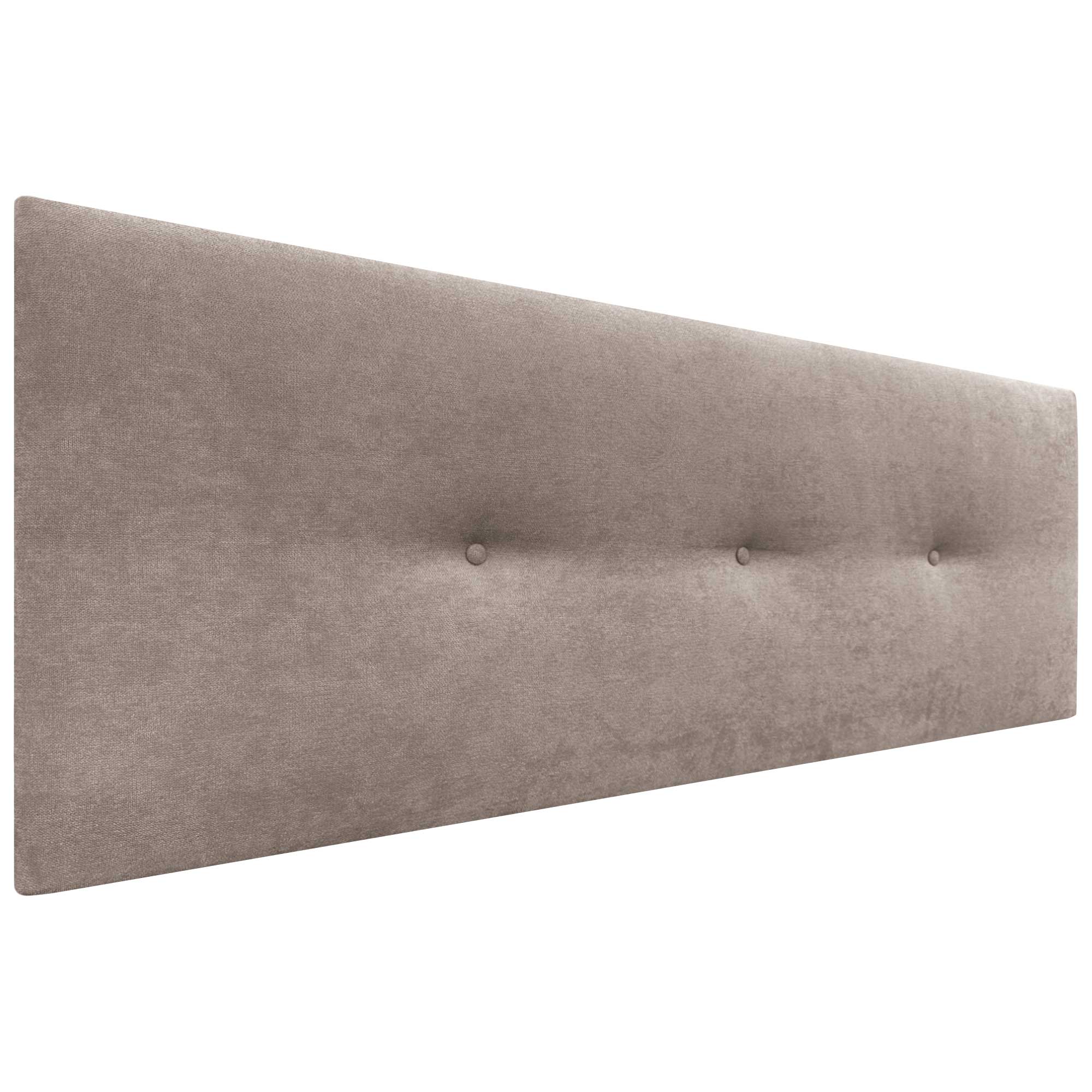 Dhome cabecero de tela acualine liso con botones tapizado de alta gama cabezal lujo cama dormitorio moderno acolchado (tela tierra, 145cm)