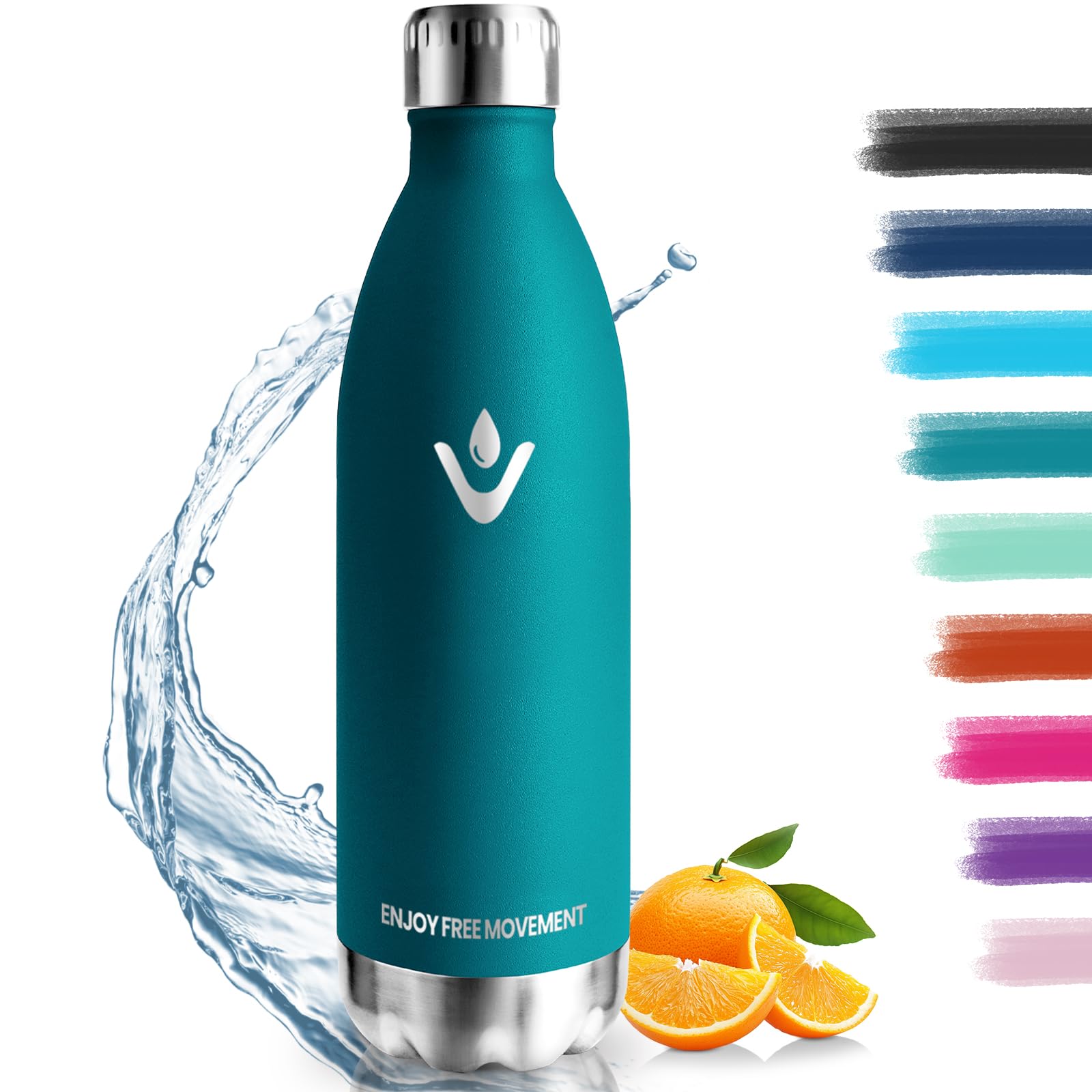 Borraccia Termica 750ml In Acciaio Inox - Mantiene Freddo 24h E Caldo 12h, Impermeabile E Senza BPA Per Sport, Ufficio E Escursioni - Foto 5