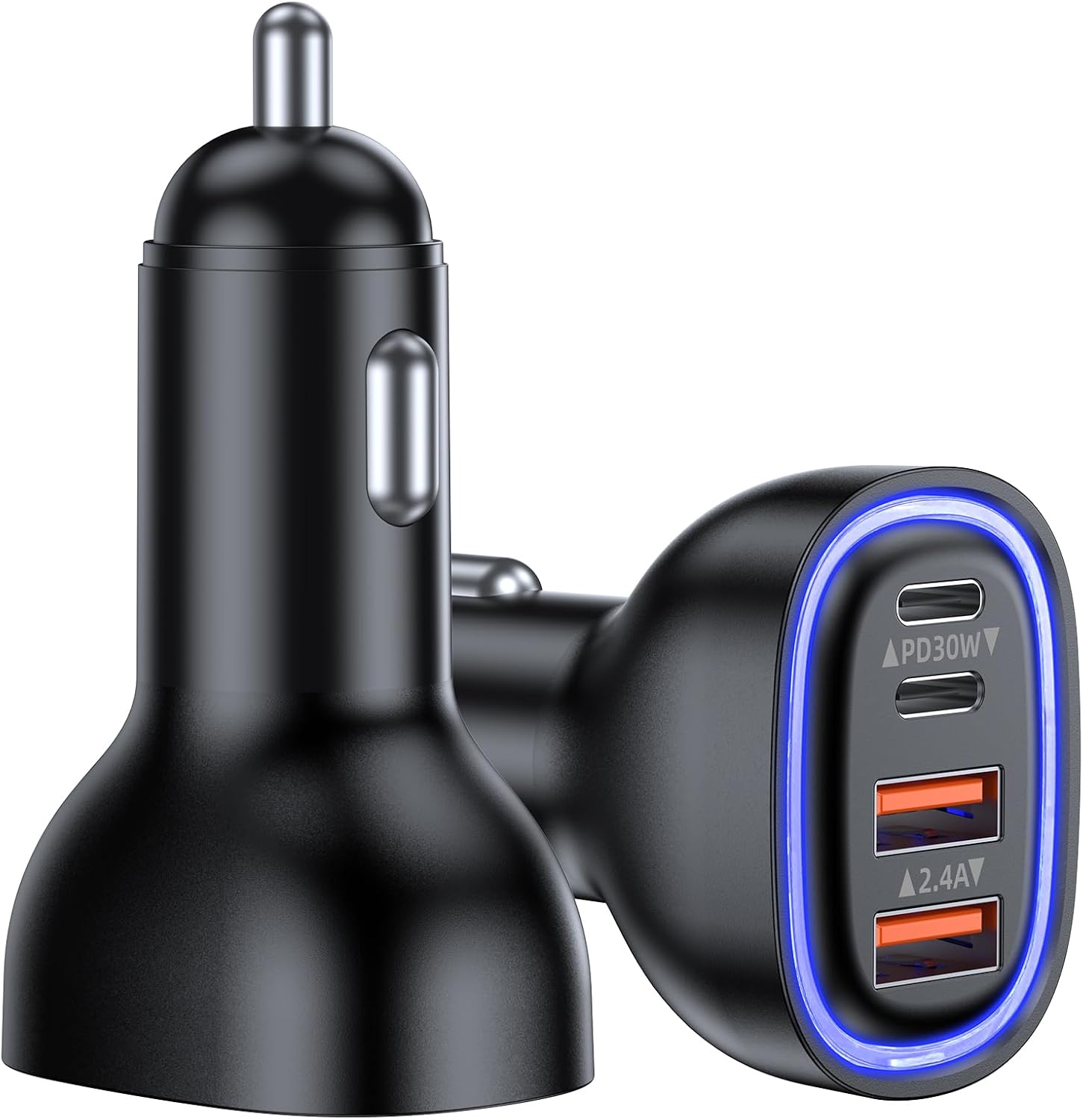 LISEN Allume Cigare USB C, Chargeur Rapide 54W+60W C-C Câble, Charger