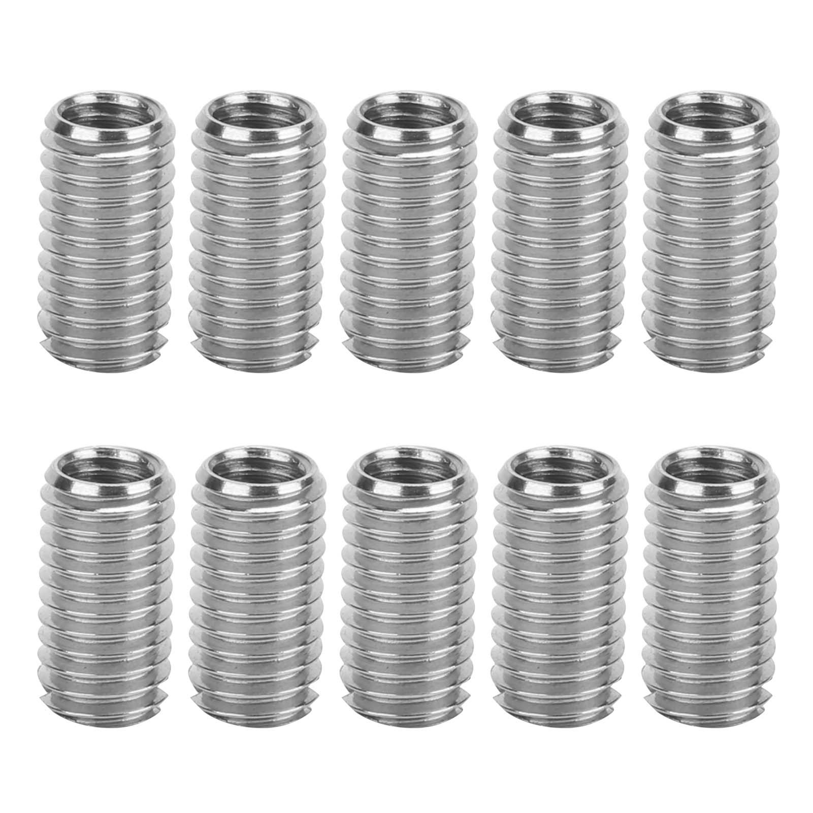 10 Inserti Filettati In Acciaio Inox - Riduzione M6x1.0 A M8x1.25 Per Riparazioni Meccaniche - Foto 5