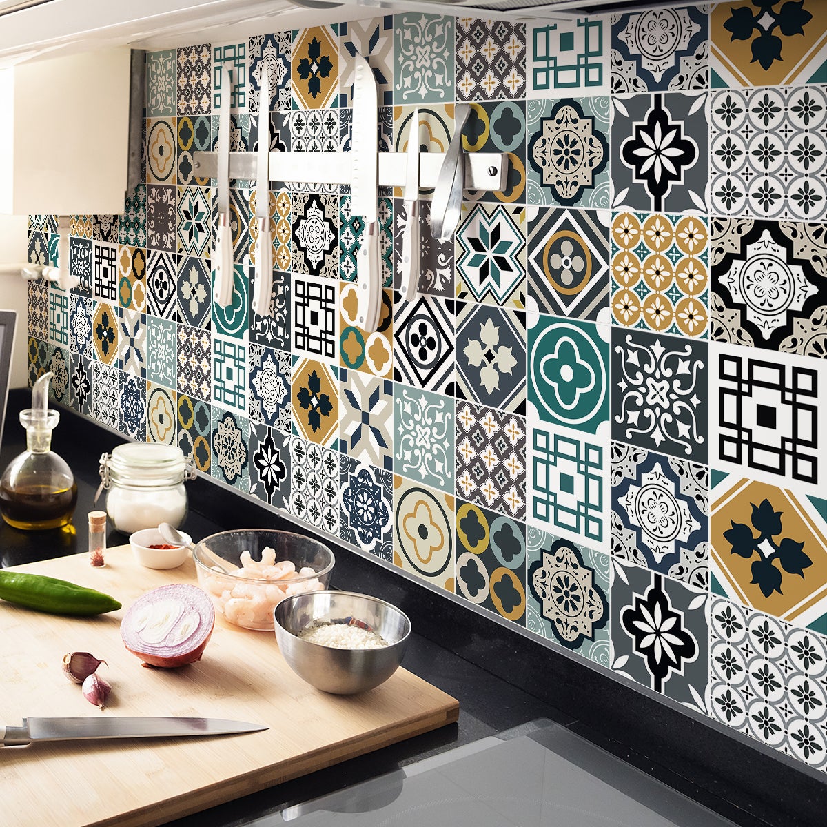 Sticker Design vi presenta Adesivi per piastrelle bagno e cucina in